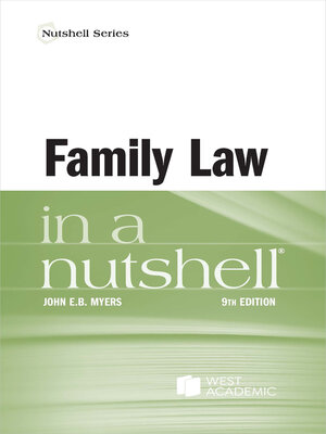 cover image of Family Law in a Nutshell